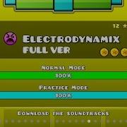 Geometry Dash Electrodynamix Full Ver All Coin Partition