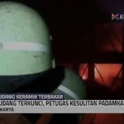 Kebakaran Gudang Keramik