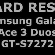 Samsung S7272 Galaxy Ace 3 Сброс Настроек Hard Reset Графический Ключ