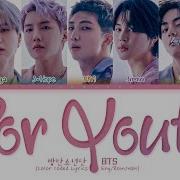 Bts For Youth Lyrics