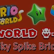 Super Mario 3D World World Bowser 1 Spiky Spike Bridge All Collectables