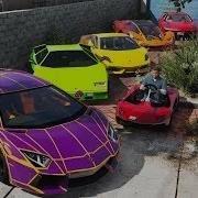 Gta 5 Stealing Luxury Lamborghini Cars With Franklin Real Life Cars 05