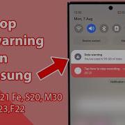 Samsung All Mobile Data Usage Warning Remove Notification