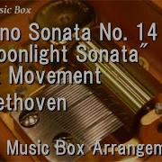 Piano Sonata No 14 Moonlight Sonata 1St Movement Beethoven Music Box