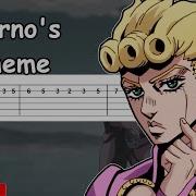 Giorno S Theme On The Guitar Easy