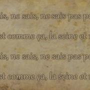 La Seine Lyrics