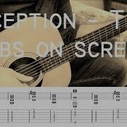 Inception Time Hans Zimmer Fingerstyle Guitar Cover With Tabs On Screen