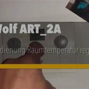 Bedienung Wolf Raumregler Art 2A