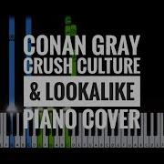 Conan Gray Crush Culture Karaoke Pianotutorial Instrumental