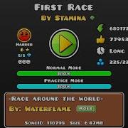 Geometry Dash First Race Harder Fire Gauntlet