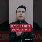 Uzbek Tilida Eng Uzun Sõz