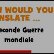 French Translation Quiz Seconde Guerre Mondiale