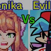 Friday Night Funkin Corruption Vs Monika Fnf Hard Evil Boyfriend