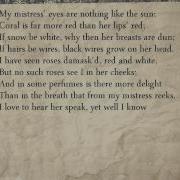 Sonnet 130 My Mistress Eyes Are Nothing Like The Sun