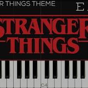 Stranger Things Piano