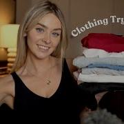 Asmr Try On Tops Haul Shirt Scratching Fabric Sounds