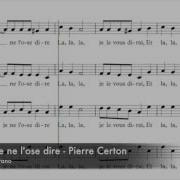 Certon Pierre La La La Je Ne L Ose Dire Guide Voix Soprano